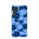 Electric Blue Daydream Blooms Samsung Galaxy S24 Case