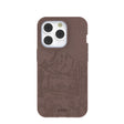 Coque Desert Run marron chocolat pour iPhone 14 Pro