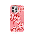 Coque pour iPhone 15 Pro à motif de cerises roses bubblegum