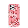 Coque pour iPhone 16 Pro Max à motif cerises roses bubblegum