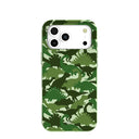 Coque camouflage dinosaure vert sauge pour iPhone 17 Pro Max