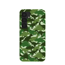 Coque camouflage dinosaure vert sauge pour Samsung Galaxy S25