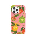 Coque iPhone 14 Pro rose bubblegum disco fruitée