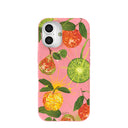 Coque iPhone 16 rose bubblegum disco fruitée