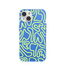 Coque iPhone 14 Electric Blue Dizzy Dreams