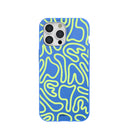 Coque Bleu Électrique Dizzy Dreams pour iPhone 15 Pro Max