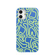Coque pour iPhone 16 Plus Bleu Électrique Dizzy Dreams