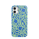 Coque pour iPhone 16 Plus Bleu Électrique Dizzy Dreams