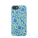 Coque Bleu Électrique Dizzy Dreams pour iPhone 6/6s/7/8/SE