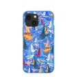 Coque Dockside Dreams bleu électrique pour iPhone 13 Mini