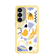 Coque transparente à motifs pour Samsung Galaxy S26+ (Plus) avec bord en forme de rayon de soleil (charge magnétique incluse)