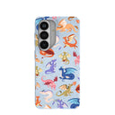 Coque Samsung Galaxy S26 « Dragons mignons bleu poudré »