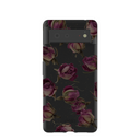 Coque Google Pixel 6 à motif de boutons de roses séchés noirs