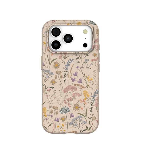 iPhone 17 Pro Pastel Petals ケース Seashell Dusty Petals iPhone 17 Pro Case – Pela Case