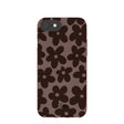Coque chocolat marron Earthy Blooms pour iPhone 6/6s/7/8/SE