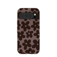 Coque Google Pixel 10/10 Pro à motif fleurs terreuses marron chocolat