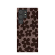 Coque Samsung Galaxy S24 Ultra à motif fleurs terreuses marron chocolat