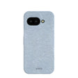 Coque Google Pixel 9a bleu poudre à motif flux et reflux