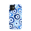 Coque bleu poudre Evil Eye pour iPhone 11