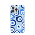 Coque bleu poudre Evil Eye pour iPhone 14 Pro Max