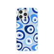 Coque bleu poudre Evil Eye pour iPhone 15 Pro Max