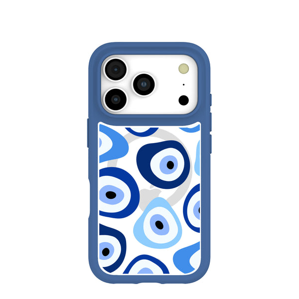 Clear Evil Eye iPhone 17 Pro Case With True Blue Ridge (MagSafe