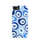 Coque bleu poudre Evil Eye pour iPhone 6/6s/7/8/SE