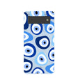 Coque Google Pixel 6 bleu poudre avec motif « Evil Eye »