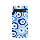 Powder Blue Evil Eye Google Pixel 8a Case