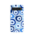 Coque Google Pixel 8 bleu poudre avec motif « Evil Eye »