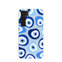 Powder Blue Evil Eye Samsung Galaxy S25+(Plus) Case