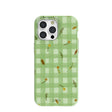 Sage Green Fall Gingham iPhone 15 Pro Max Case