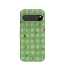 Coque Google Pixel 9/9 Pro à motif vichy vert sauge