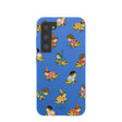 Coque Samsung Galaxy S23 Motif Grenouilles Bleu Électrique