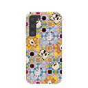 Coque Samsung Galaxy S23+ (Plus) motif mosaïque fermier bleu poudré