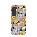 Coque Samsung Galaxy S23 motif mosaïque fermier bleu poudré