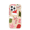 Coque pour iPhone 14 Pro Motif coquillages et biscuits festifs