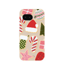 Coque Google Pixel 9a à motif coquillages et biscuits festifs