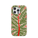 Coque iPhone 15 Pro Motif feuillage festif et coquillage