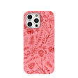 Coque rose bonbon pour iPhone 16 Pro Max Motif forêt festive
