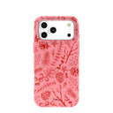 Coque rose bonbon pour iPhone 17 Pro Max Motif forêt festive