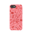 Coque rose bonbon pour iPhone 6/6s/7/8/SE Motif forêt festive
