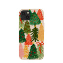 Coque iPhone 13 Motif coquillages et arbres festifs