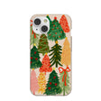 Coque iPhone 14 avec coquillages et sapins festifs
