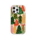 Coque iPhone 15 Pro Motif coquillages et arbres festifs