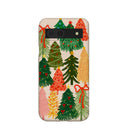 Coque Google Pixel 8a à motif coquillages et arbres festifs