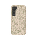 Coque pour Samsung Galaxy S24 à motif floral et coquillages