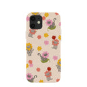 Coque pour iPhone 12/iPhone 12 Pro Motif coquillages et fleurs
