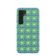 Coque Samsung Galaxy S25 Fleur Bleu Électrique