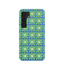 Coque Samsung Galaxy S25 Fleur Bleu Électrique